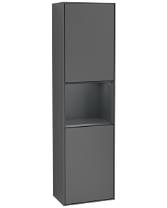 Villeroy und Boch Finion Hochschrank G460HGGK 41,8x151,6cm, links, Emotion, Regal Midnight Blue Matt Lacquer, Anthracite matt