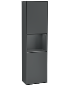Villeroy und Boch Finion cabinet G460HGHG 41.8x151.6cm, left, Emotion, shelf Midnight Blue Matt Lacquer , Midnight Blue Matt Lacquer