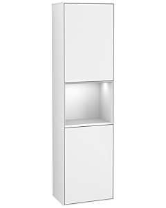 Villeroy und Boch Finion cabinet G460MTGF 41.8x151.6cm, left, Emotion, shelf White matt lacquer, Glossy white lacquer