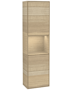 Villeroy und Boch Finion cabinet G460PCPC 41.8x151.6cm, left, Emotion, shelf Oak Venerr, Oak Veneer
