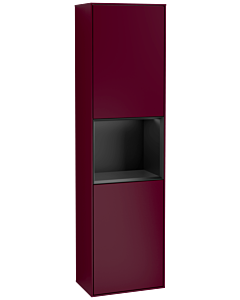 Villeroy und Boch Finion cabinet G460PDHB 41.8x151.6cm, left, Emotion, shelf Black matt lacquer, Peony Matt