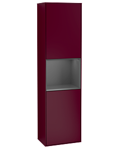 Villeroy und Boch Finion cabinet G470GKHB 41.8x151.6cm, right, Emotion, shelf Anthracite Matt Lacquer, Peony Matt