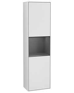 Villeroy und Boch Finion cabinet G470GKMT 41.8x151.6cm, right, Emotion, shelf Anthracite Matt Lacquer, White matt lacquer