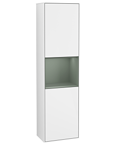 Villeroy und Boch Finion cabinet G470GMGF 41.8x151.6cm, right, Emotion, shelf Olive Matt Lacquer , Glossy white lacquer