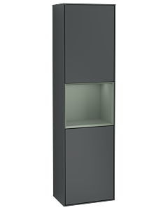 Villeroy und Boch Finion cabinet G470GMHG 41.8x151.6cm, right, Emotion, shelf Olive Matt Lacquer , Midnight Blue Matt Lacquer