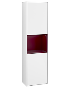 Villeroy und Boch Finion cabinet G470HBGF 41.8x151.6cm, right, Emotion, shelf Peony Matt Lacquer, Glossy white lacquer