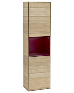 Villeroy und Boch Finion cabinet G470HBPC 41.8x151.6cm, right, Emotion, shelf Peony Matt Lacquer, Oak Veneer