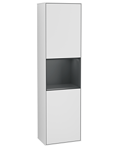 Villeroy und Boch armoire Finion G470HGMT 41.8x151.6cm, droite, Emotion, étagère Midnight Blue Matt Lacquer , laqué blanc mat