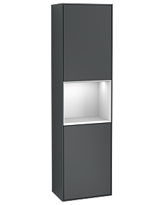Villeroy und Boch armoire Finion G470MTHG 41.8x151.6cm, droite, Emotion, étagère White Matt Lacquer , Midnight Blue Matt Lacquer