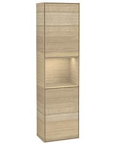 Villeroy und Boch Finion cabinet G470PCPC 41.8x151.6cm, right, Emotion, shelf Oak Venerr, Oak Veneer