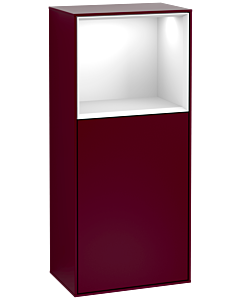 Villeroy und Boch armoire latérale Finion G500GFHB 41.8x93.6cm, gauche, émotion, étagère au dessus Glossy White , Peony Matt