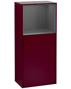 Villeroy und Boch Finion side cabinet G500GKHB 41.8x93.6cm, left, Emotion, shelf above anthracite matt, Peony Matt