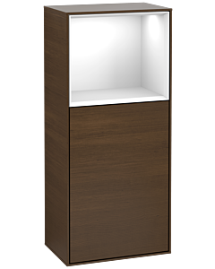 Villeroy und Boch Finion armoire latérale G510GFGN 41.8x93.6cm, droit, émotion, étagère au- dessus Glossy White , Glossy White placage