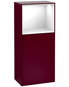 Villeroy und Boch Finion Seitenschrank G510GFHB 41,8x93,6cm, rechts, Emotion, Regal oben Glossy White, Peony Matt