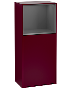 Villeroy und Boch Finion side cabinet G510GKHB 41.8x93.6cm, right, Emotion, shelf above anthracite matt, Peony Matt