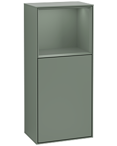 Villeroy und Boch Finion Seitenschrank G510GMGM 41,8x93,6cm, rechts, Emotion, Regal oben Olive Matt, Olive Matt Lacquer