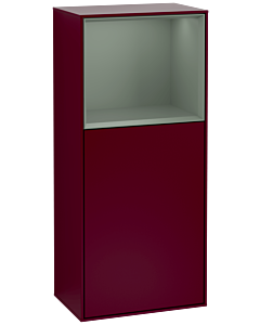 Villeroy und Boch Finion Seitenschrank G510GMHB 41,8x93,6cm, rechts, Emotion, Regal oben Olive Matt, Peony Matt