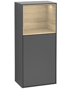 Villeroy und Boch Finion side cabinet G510PCGK 41.8x93.6cm, right, Emotion, top shelf Oak Veneer , anthracite matt
