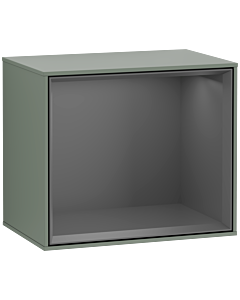 Villeroy und Boch Finion Regalmodul G580GKGM 41,8x35,6x27cm, Emotion, Regal Antracite Matt, Olive Matt Lacquer