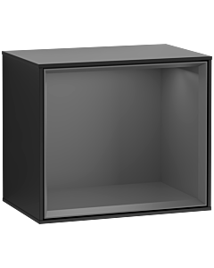 Villeroy und Boch Finion Regalmodul G580GKPD 41,8x35,6x27cm, Emotion, Regal Antracite Matt, Black matt lacquer