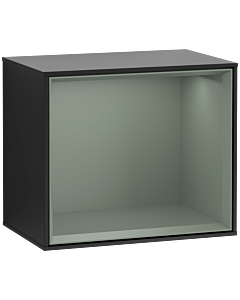 Villeroy und Boch module d&#39; Finion G580GMPD 41.8x35.6x27cm, Emotion, étagère olive mat, laqué noir mat