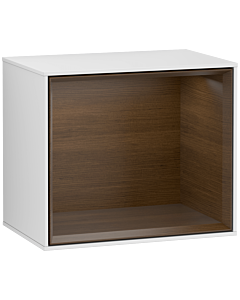 Villeroy und Boch Finion Regalmodul G580GNMT 41,8x35,6x27cm, Emotion, Regal Walnut Veneer, White matt lacquer