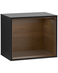Villeroy und Boch Finion Regalmodul G580GNPD 41,8x35,6x27cm, Emotion, Regal Walnut Veneer, Black matt lacquer