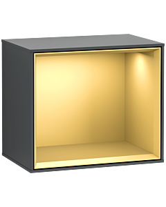 Villeroy und Boch Finion Regalmodul G580HFHG 41,8x35,6x27cm, Emotion, Regal Gold Matt, Midnight Blue Matt Lacquer