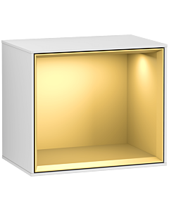 Villeroy und Boch module d&#39; Finion G580HFMT 41.8x35.6x27cm, Emotion, étagère or mat, blanc laqué mat