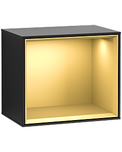 Villeroy und Boch Finion module G580HFPD 41.8x35.6x27cm, Emotion, shelf gold matt, black matt lacquer