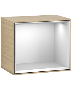 Villeroy und Boch module d&#39; Finion G580MTPC 41.8x35.6x27cm, Emotion, étagère White Matt , Oak Veneer
