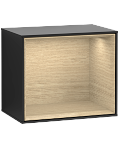 Villeroy und Boch Finion Regalmodul G580PCPD 41,8x35,6x27cm, Emotion, Regal Oak Veneer, Black matt lacquer