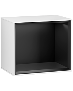 Villeroy und Boch Finion Regalmodul G580PDGF 41,8x35,6x27cm, Emotion, Regal Black Matt, Glossy white lacquer