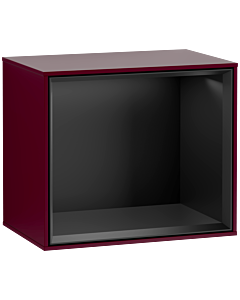 Villeroy und Boch Finion Regalmodul G580PDHB 41,8x35,6x27cm, Emotion, Regal Black Matt, Peony Matt