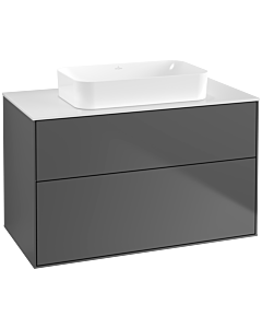 Villeroy und Boch Finion Villeroy und Boch G64100GK 100x60.3x50.1mm, éclairage mural, verre White Matt , anthracite mat