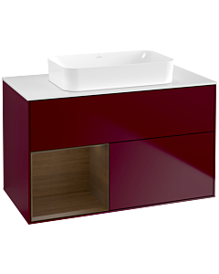 Villeroy und Boch Finion Villeroy und Boch Finion G651GNHB 100x60.3x50.1cm, shelf left Peony Matt veneer, Peony Matt