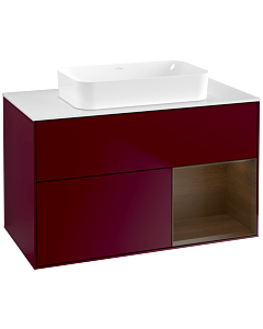 Villeroy und Boch Finion Villeroy und Boch Finion G661GNHB 100x60.3x50.1cm, shelf right Walnut veneer, Peony Matt