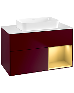 Villeroy und Boch Finion Villeroy und Boch Finion G661HFHB 100x60.3x50.1cm, shelf on the right gold matt, Peony Matt