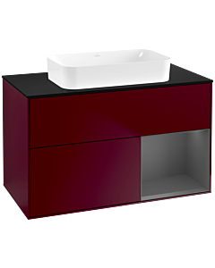 Villeroy und Boch Finion Villeroy und Boch Finion G662GKHB 100x60.3x50.1cm, shelf on the right anthracite matt, Peony Matt