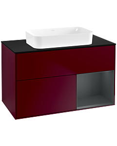 Villeroy und Boch Finion Villeroy und Boch Finion G662HGHB 100x60.3x50.1cm, shelf right Midnight Blue Matt Lacquer , Peony Matt