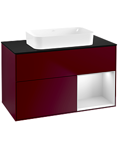 Villeroy und Boch Finion Villeroy und Boch Finion G662MTHB 100x60.3x50.1cm, shelf on the right white matt lacquer, Peony Matt