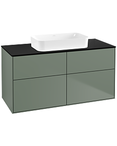 Villeroy und Boch Finion Villeroy und Boch Finion G67200GM 120x60.3x50.1cm, Glass Black Matt, Olive Matt Lacquer