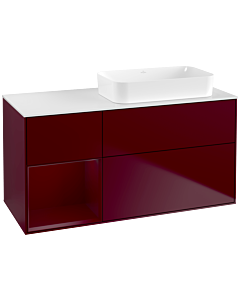 Villeroy und Boch Finion Waschtischunterschrank G681HBHB 120x60,3x50,1cm, Regal links Peony, Peony Matt