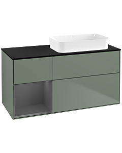 Villeroy und Boch Finion Villeroy und Boch Finion G682GKGM 120x60.3x50.1cm, shelf left anthracite matt, Olive Matt Lacquer