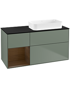 Villeroy und Boch Finion Villeroy und Boch Finion G682GNGM 120x60.3x50.1cm, shelf left Olive Matt Lacquer veneer, Olive Matt Lacquer