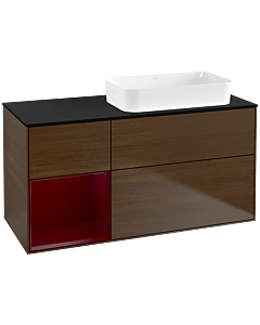 Villeroy und Boch Finion Villeroy und Boch G682HBGN 120x60.3x50.1cm, étagère à gauche Peony , placage Peony