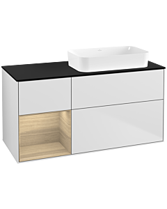 Villeroy und Boch Finion Villeroy und Boch Finion G682PCMT 120x60.3x50.1cm, shelf left Oak Veneer , white matt lacquer