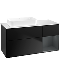 Villeroy und Boch Finion Villeroy und Boch Finion G691HGPD 120x60.3x50.1cm, shelf on the right Midnight Blue Matt Lacquer , black matt lacquer