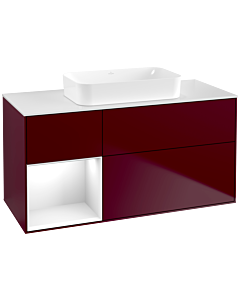 Villeroy und Boch Finion Villeroy und Boch Finion G701GFHB 120x60.3x50.1cm, shelf right Glossy white lacquer, Peony Matt