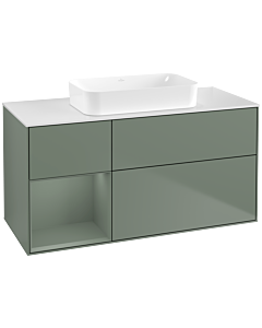 Villeroy und Boch Finion Villeroy und Boch Finion G701GMGM 120x60.3x50.1cm, shelf right Olive Matt Lacquer , Olive Matt Lacquer